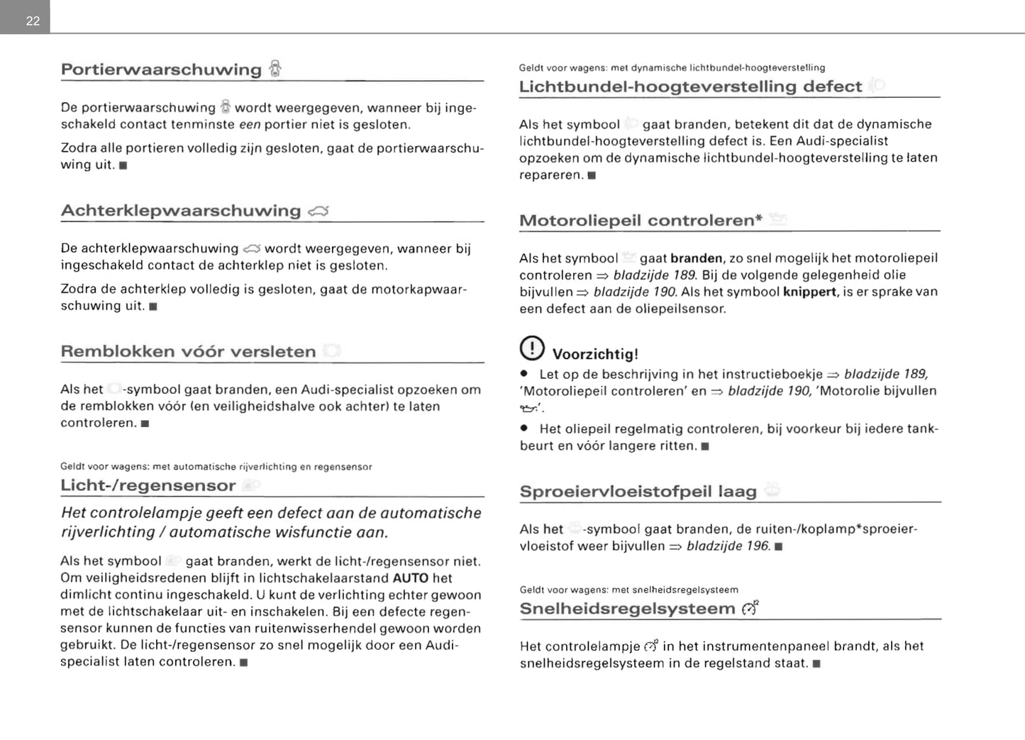 2006-2014 Audi TT Gebruikershandleiding | Nederlands