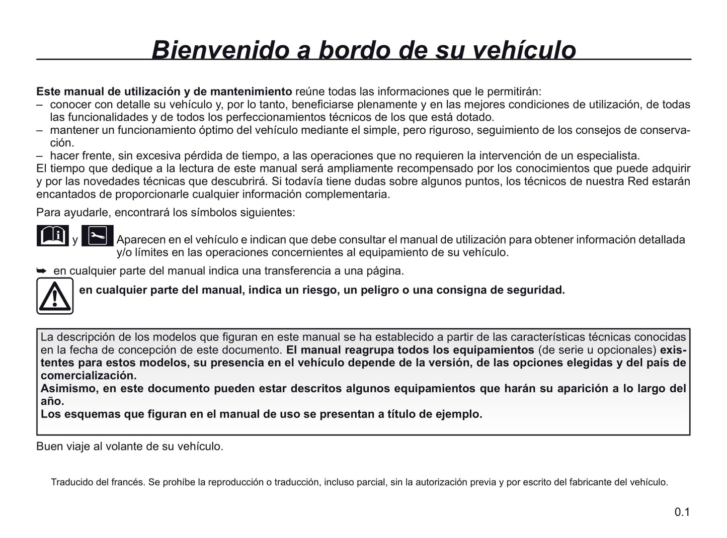 2020-2021 Renault Master Owner's Manual | Spanish