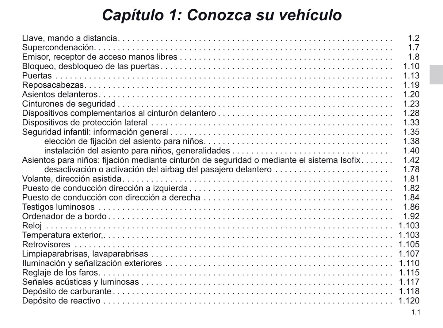 2020-2021 Renault Master Owner's Manual | Spanish