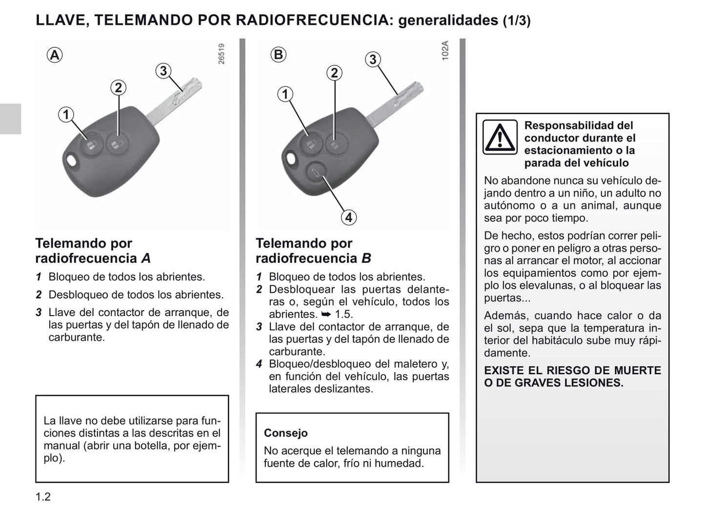 2020-2021 Renault Master Owner's Manual | Spanish