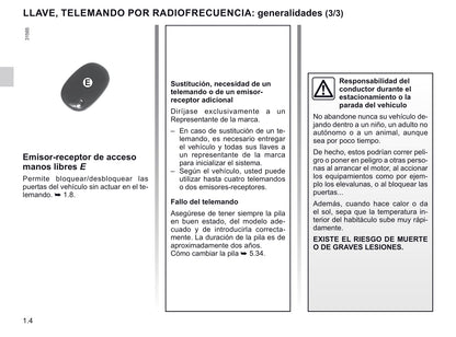 2020-2021 Renault Master Owner's Manual | Spanish