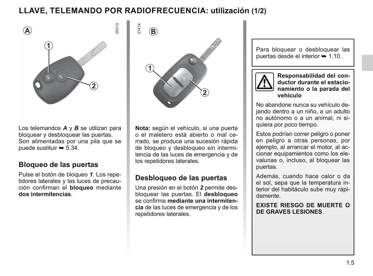 2020-2021 Renault Master Owner's Manual | Spanish