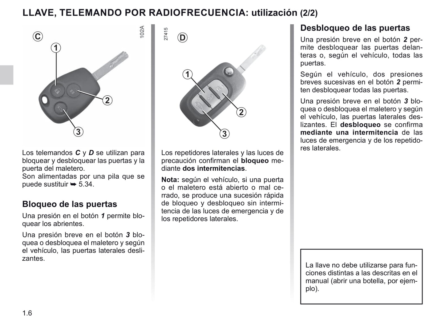 2020-2021 Renault Master Owner's Manual | Spanish