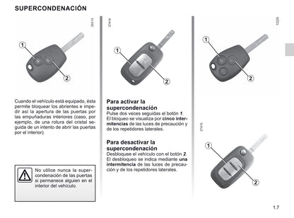 2020-2021 Renault Master Owner's Manual | Spanish