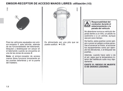 2020-2021 Renault Master Owner's Manual | Spanish