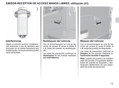 2020-2021 Renault Master Owner's Manual | Spanish