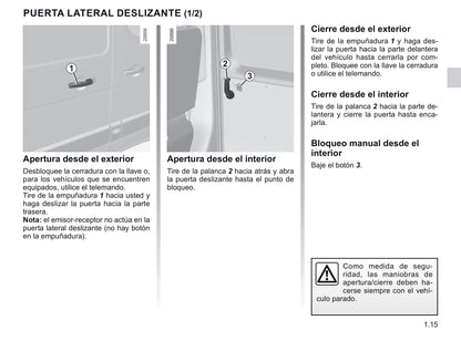 2020-2021 Renault Master Owner's Manual | Spanish