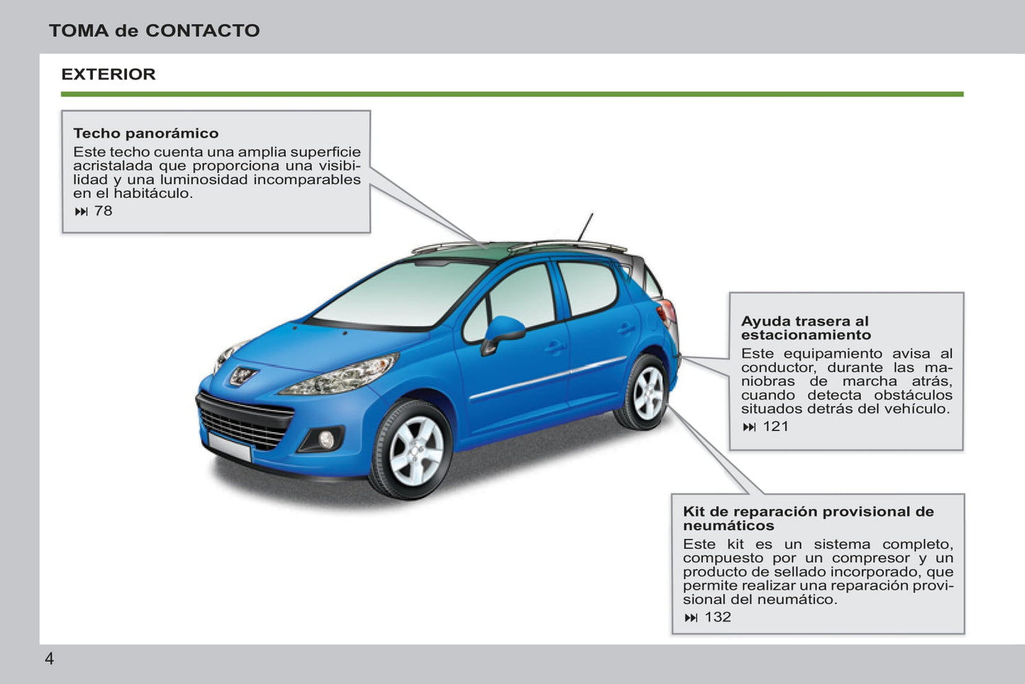 2011-2014 Peugeot 207/207 SW/207 SW Outdoor Owner's Manual | Spanish