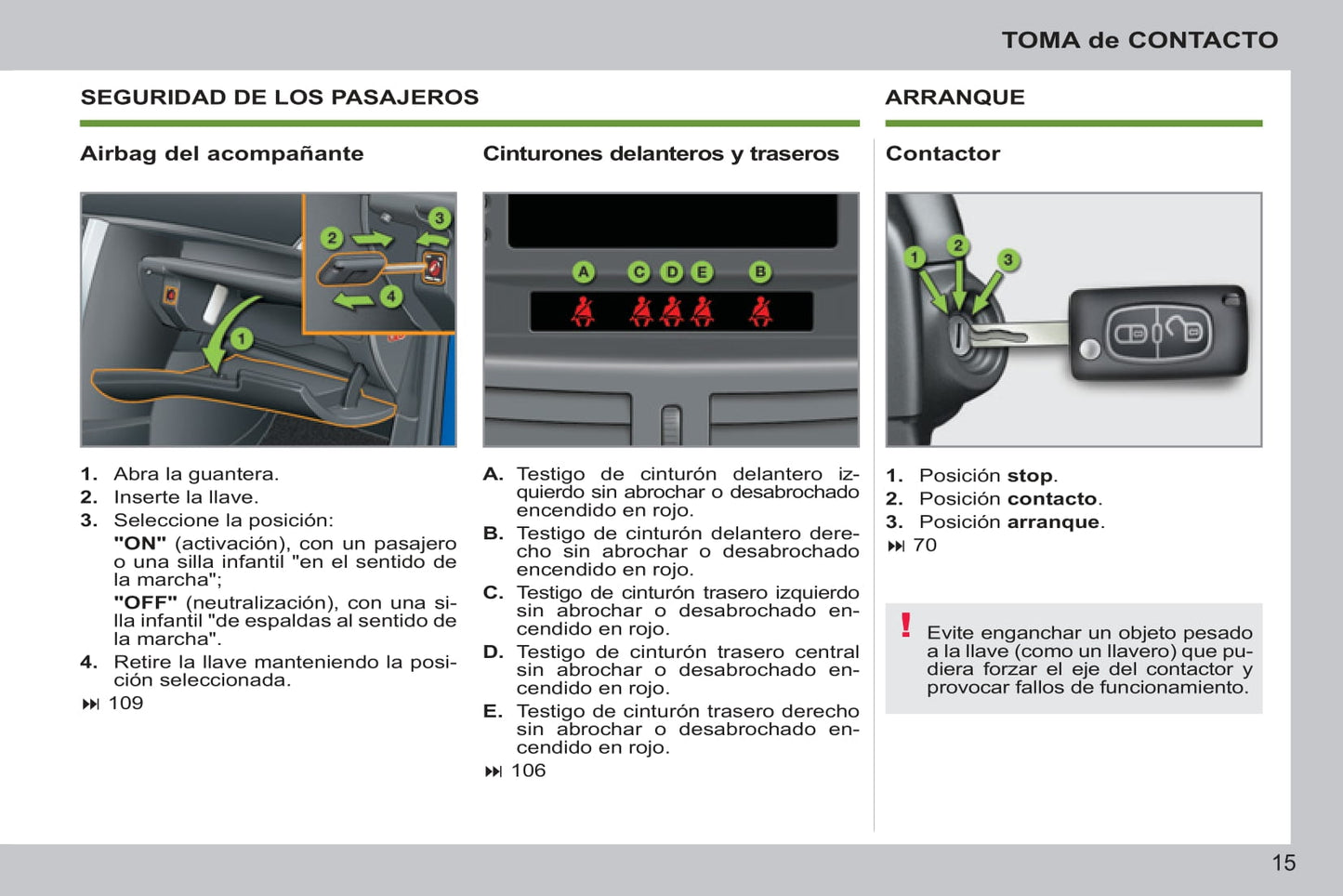 2011-2014 Peugeot 207/207 SW/207 SW Outdoor Owner's Manual | Spanish