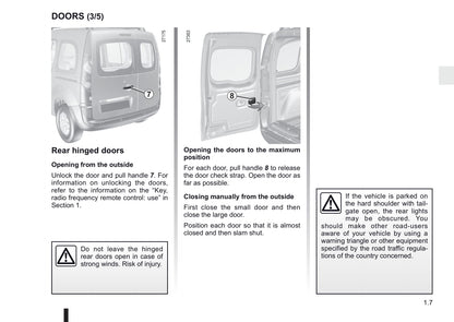 2008-2013 Renault Kangoo Manuel du propriétaire | Anglais