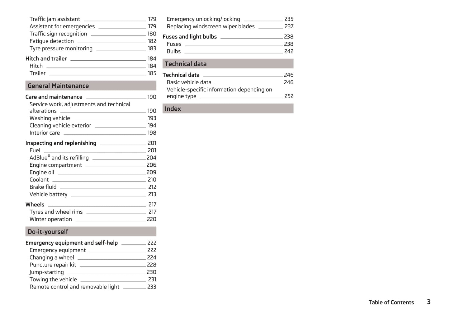 2015-2016 Skoda Superb Owner's Manual | English