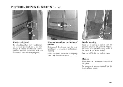 1997-2003 Renault Kangoo Manuel du propriétaire | Néerlandais