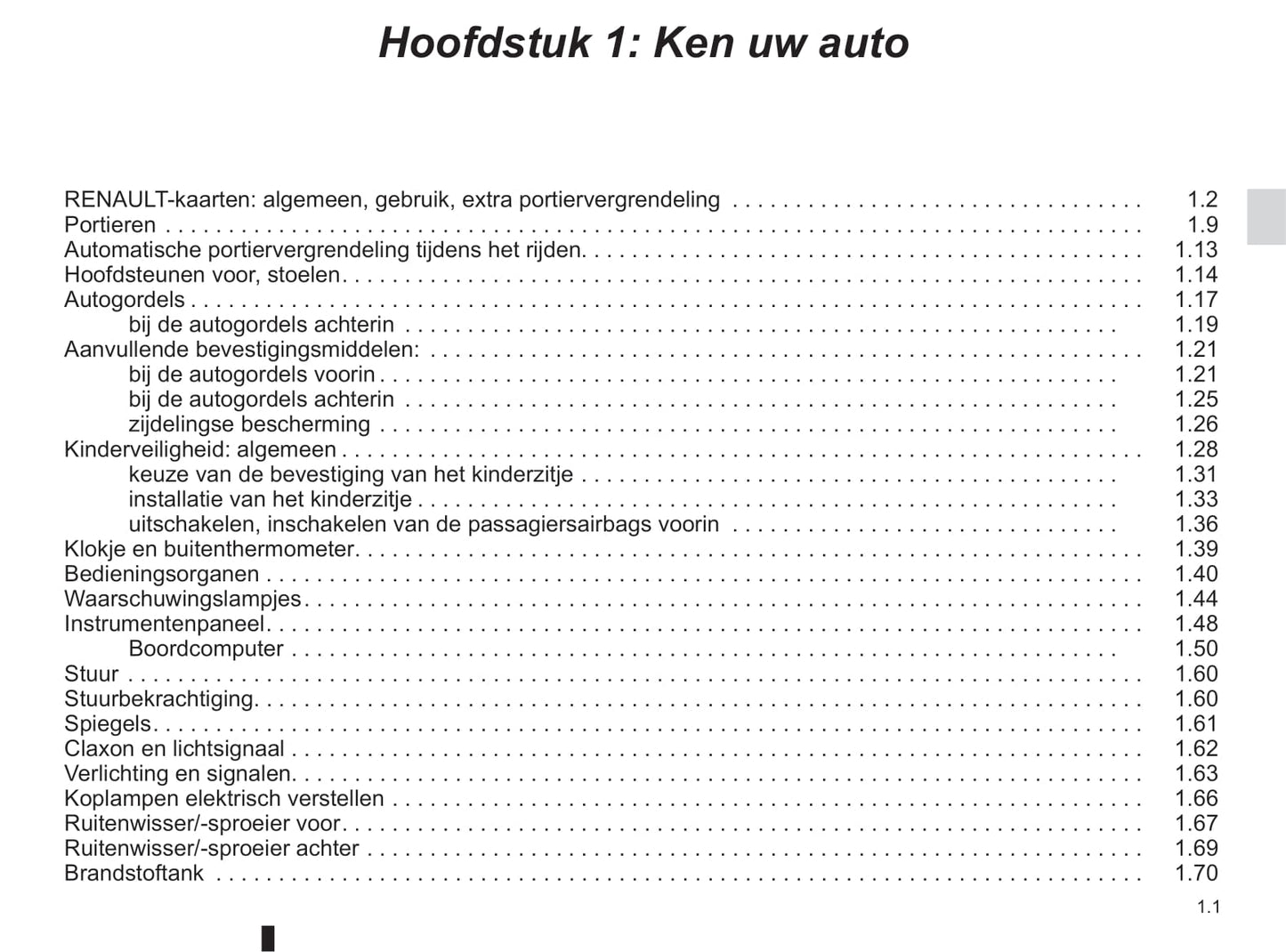 2011-2013 Renault Koleos Manuel du propriétaire | Néerlandais