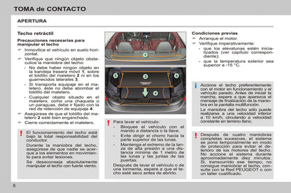 2011-2013 Peugeot 308 CC Manuel du propriétaire | Espagnol