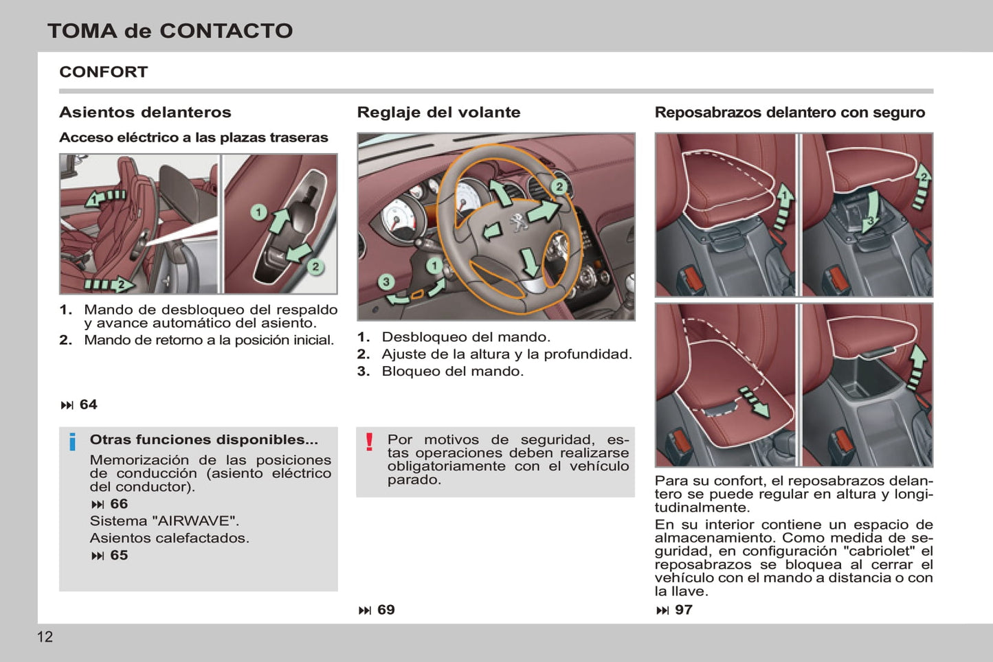 2011-2013 Peugeot 308 CC Manuel du propriétaire | Espagnol