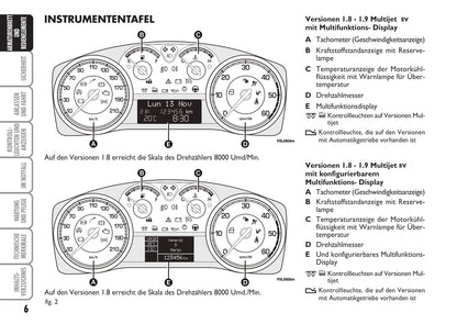 2009-2010 Fiat Croma Gebruikershandleiding | Duits