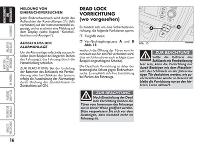 2009-2010 Fiat Croma Gebruikershandleiding | Duits