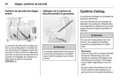 2014-2017 Opel Ampera Owner's Manual | French