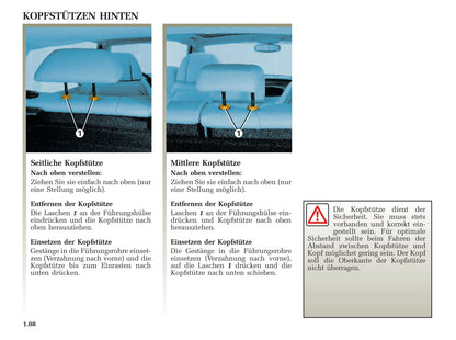 2001-2003 Renault Avantime Manuel du propriétaire | Allemand