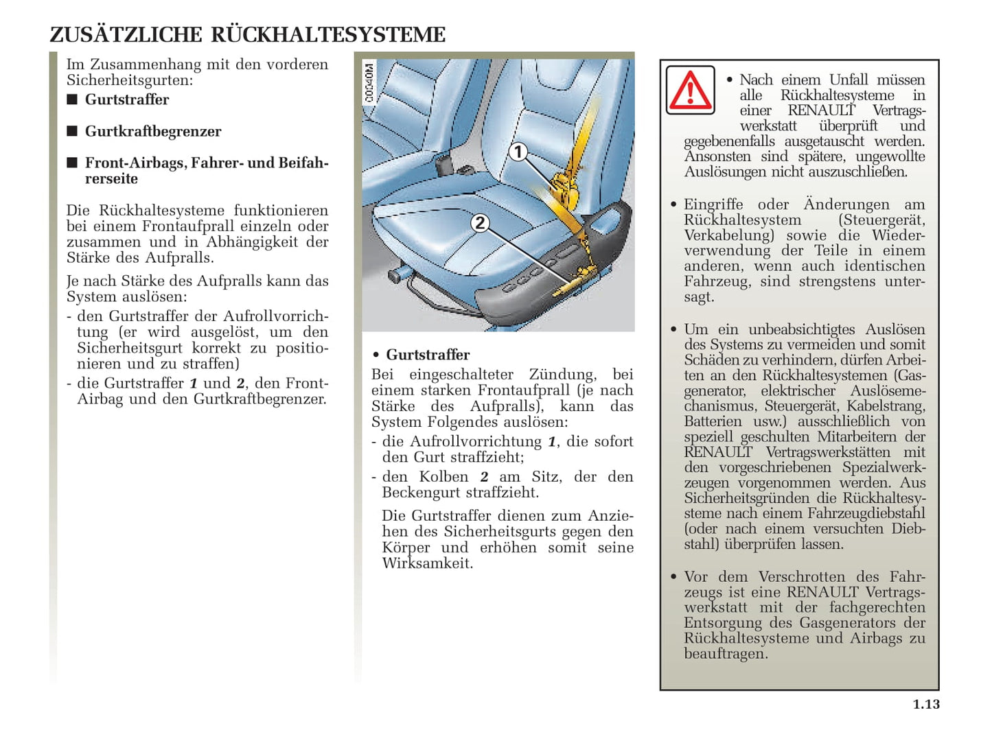 2001-2003 Renault Avantime Manuel du propriétaire | Allemand