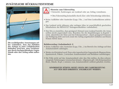 2001-2003 Renault Avantime Manuel du propriétaire | Allemand