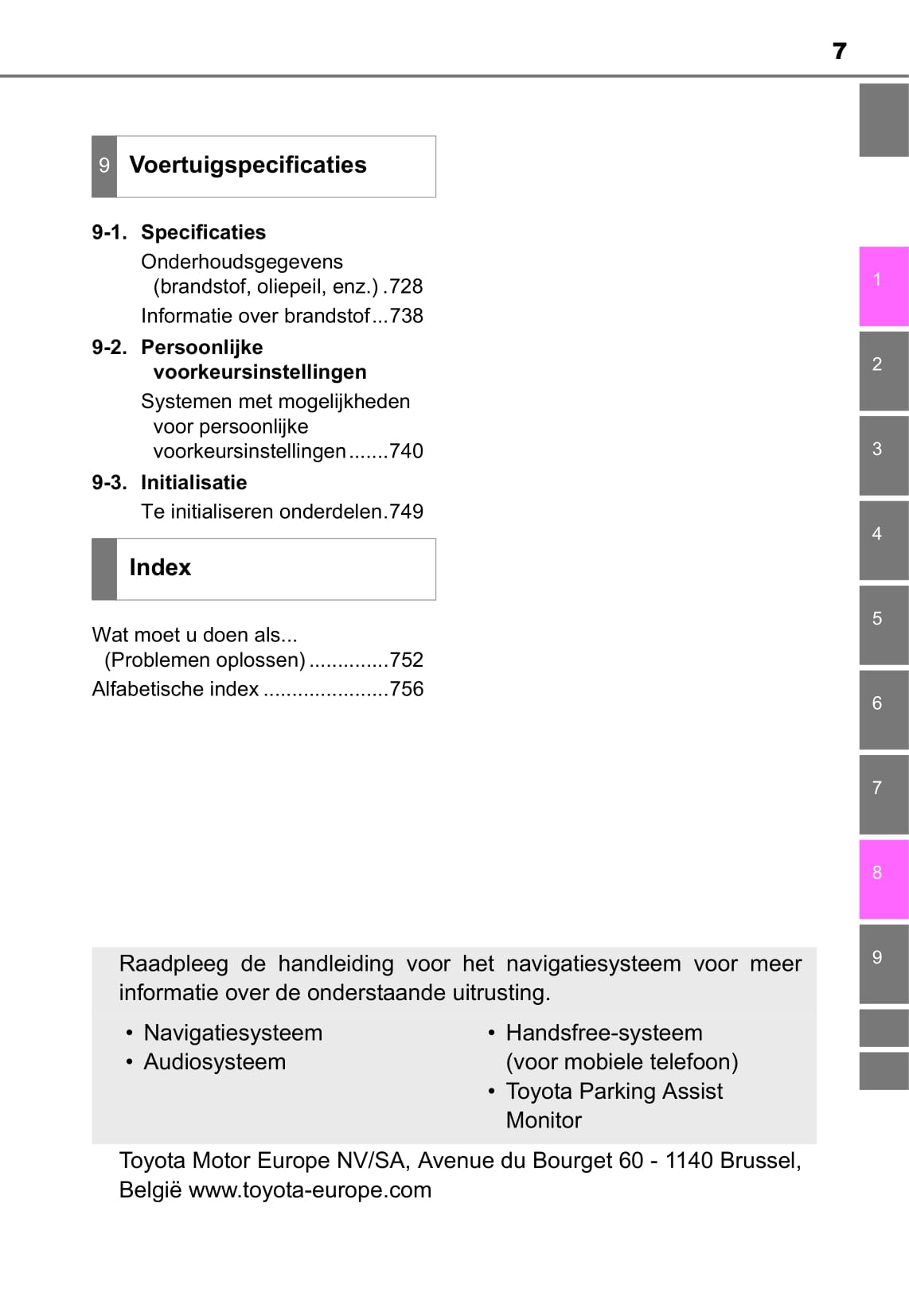 2018 Toyota Prius/Prius Plug-in Hybrid Owner's Manual | Dutch