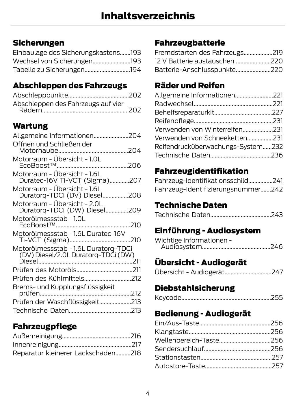 2012-2014 Ford C-Max Bedienungsanleitung | Deutsch