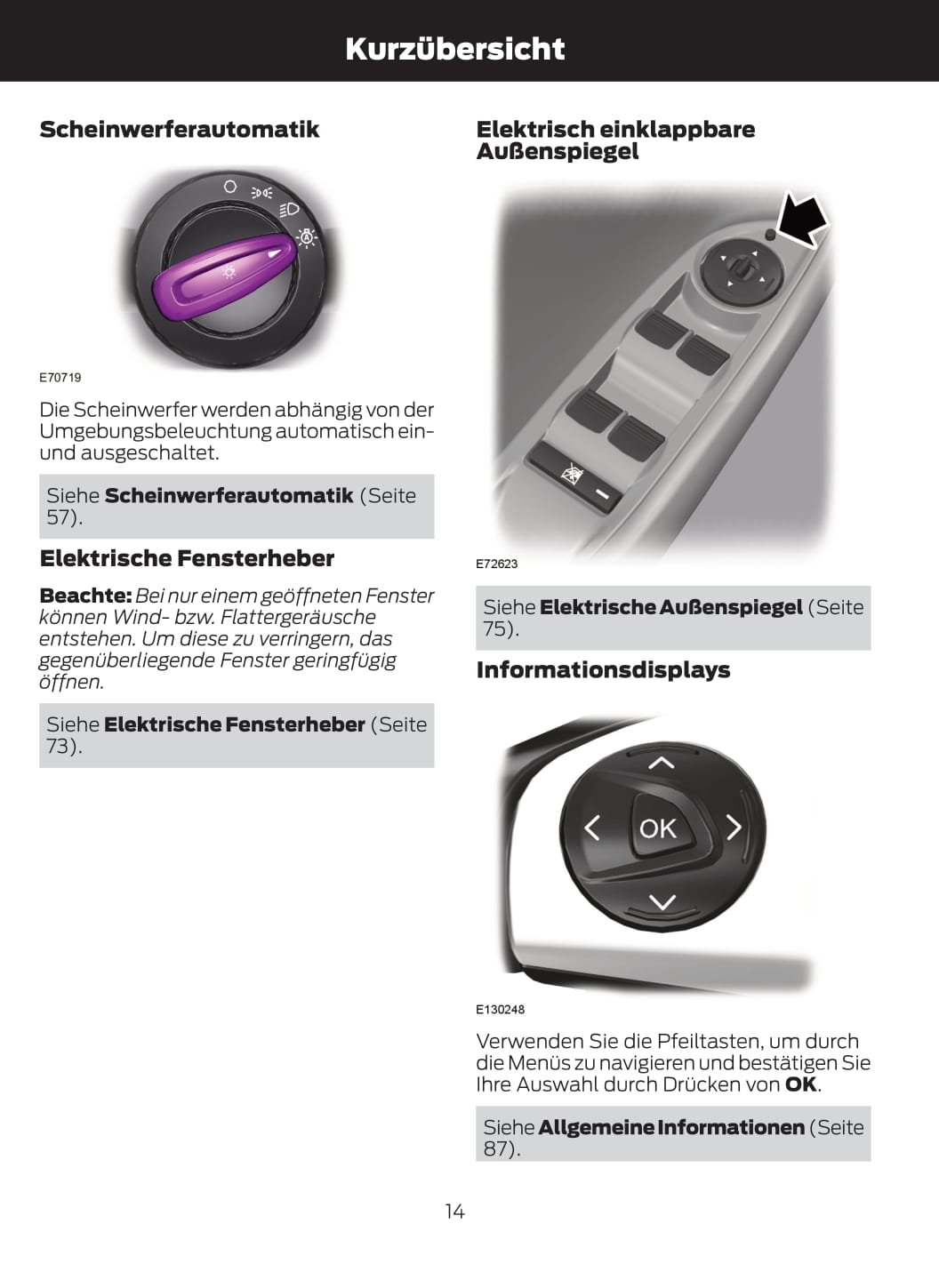 2012-2014 Ford C-Max Bedienungsanleitung | Deutsch