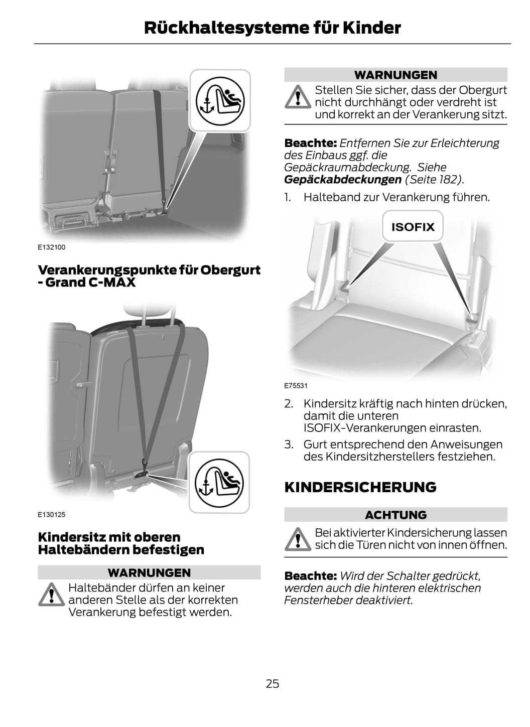 2012-2014 Ford C-Max Bedienungsanleitung | Deutsch