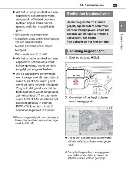 Toyota Touch 2 Multimedia & Navigatiesysteem Camry Handleiding 2019 - 2021