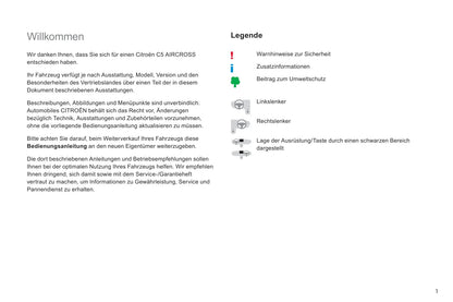 2018-2020 Citroën C5 Aircross Gebruikershandleiding | Duits