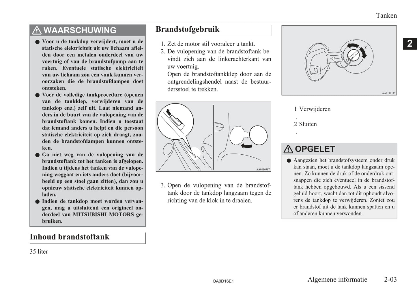 2016-2020 Mitsubishi Space Star Bedienungsanleitung | Niederländisch