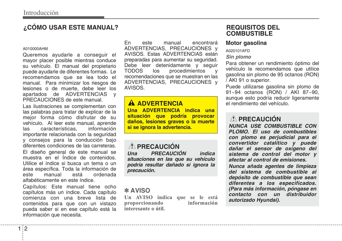 2008-2012 Hyundai i20 Manuel du propriétaire | Espagnol