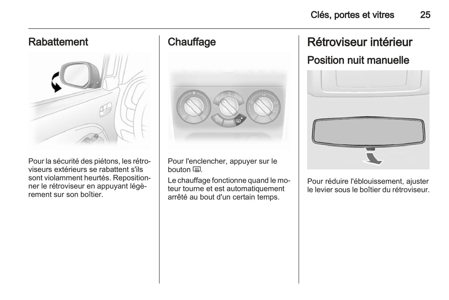 2012-2015 Opel Agila Bedienungsanleitung | Französisch