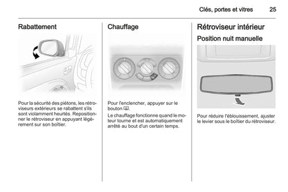 2012-2015 Opel Agila Bedienungsanleitung | Französisch