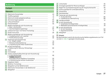 2016-2017 Skoda Citigo Owner's Manual | German