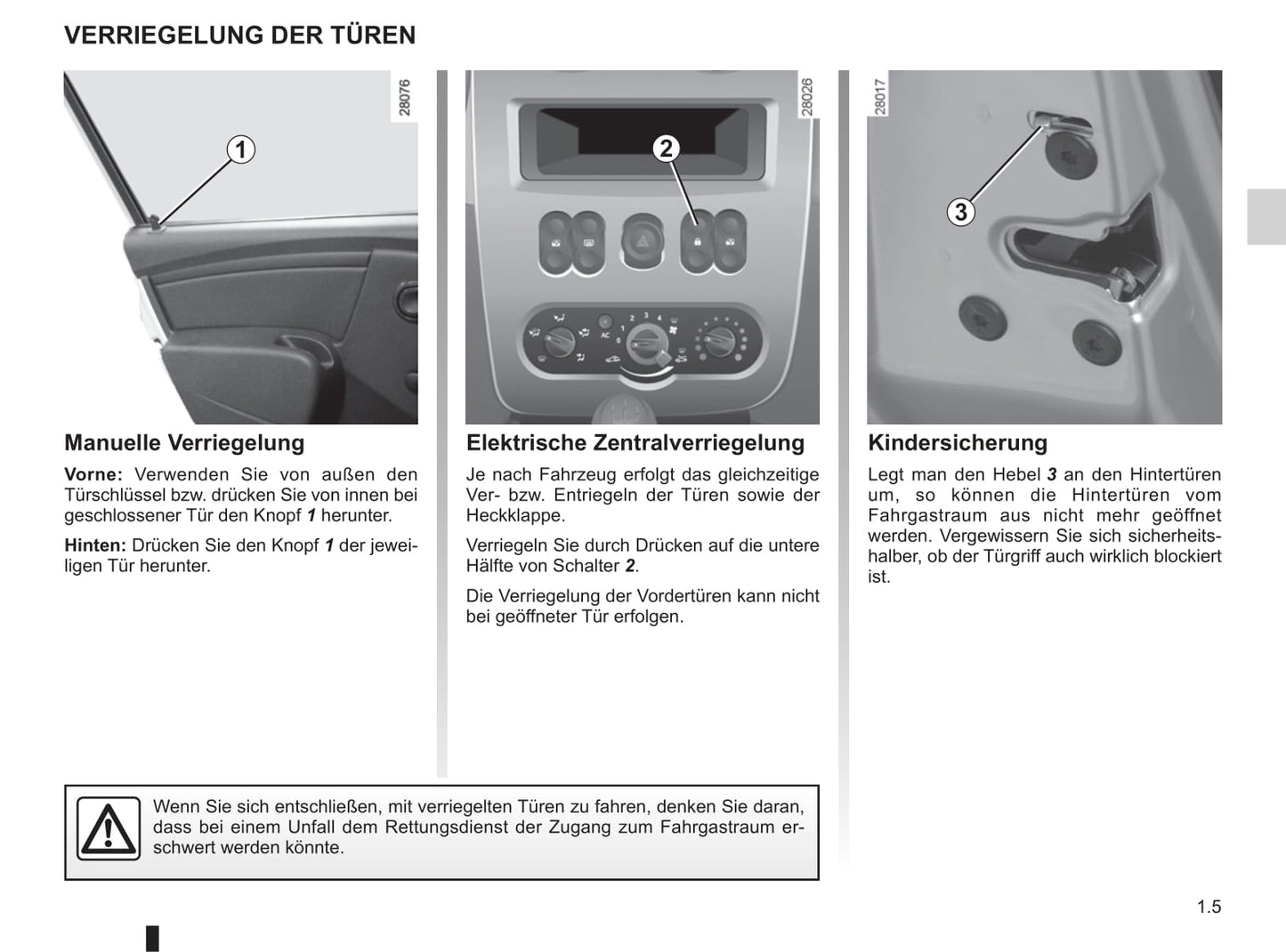 2008-2012 Dacia Sandero Bedienungsanleitung | Deutsch