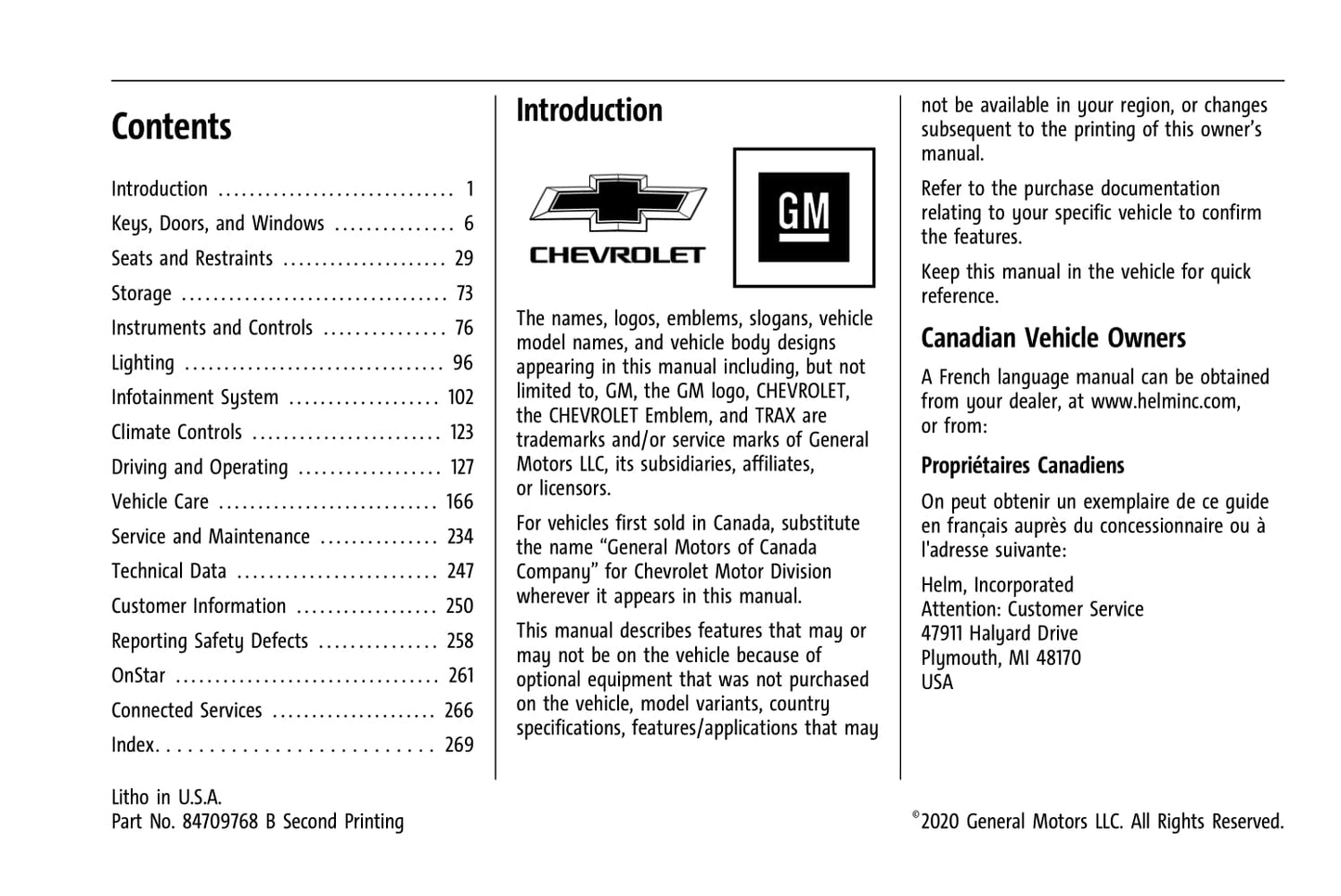 2021 Chevrolet Trax Gebruikershandleiding | Engels