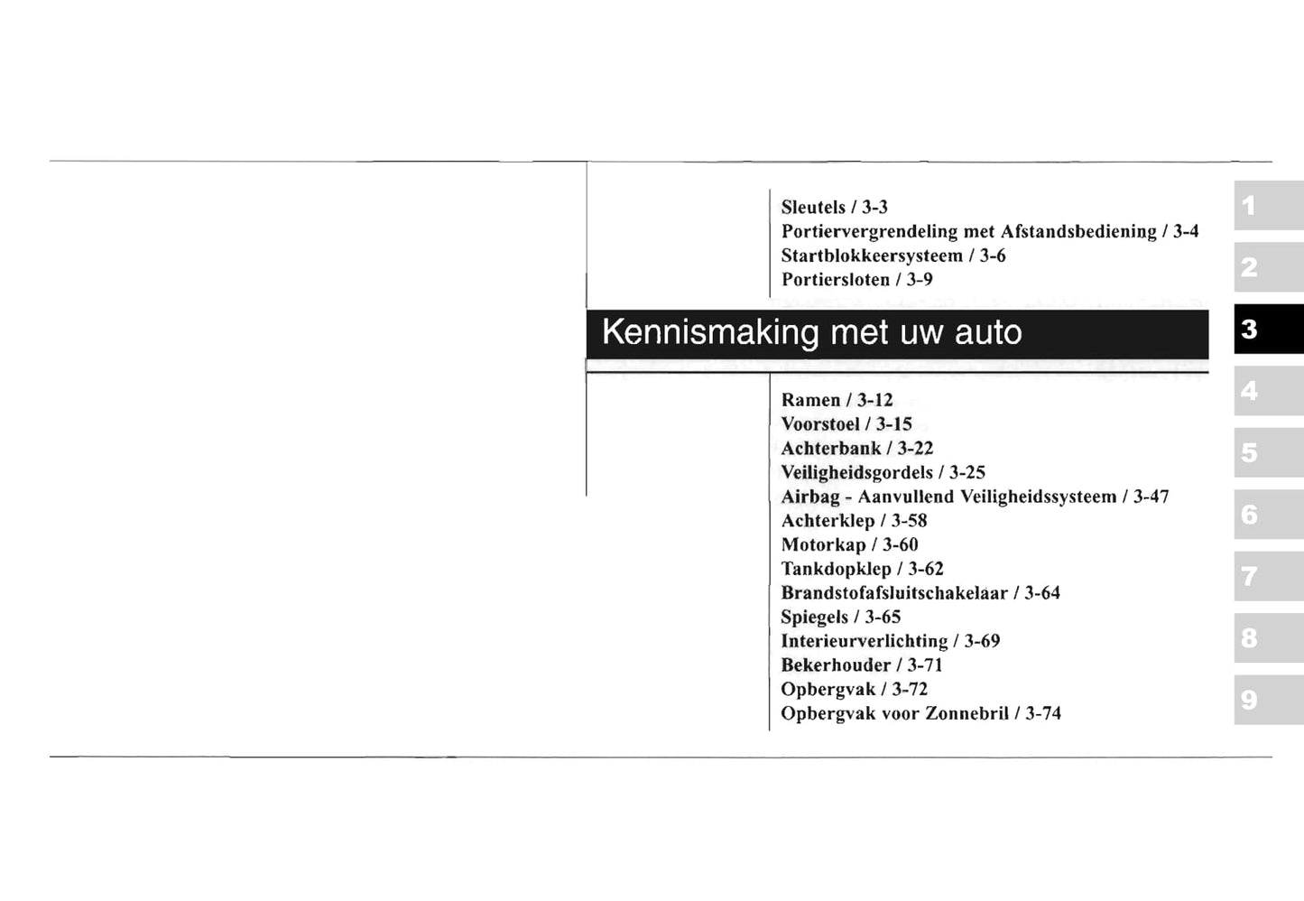 2003-2004 Kia Sorento Gebruikershandleiding | Nederlands