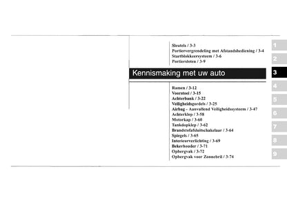 2003-2004 Kia Sorento Gebruikershandleiding | Nederlands