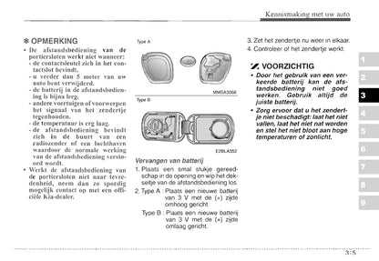 2003-2004 Kia Sorento Gebruikershandleiding | Nederlands