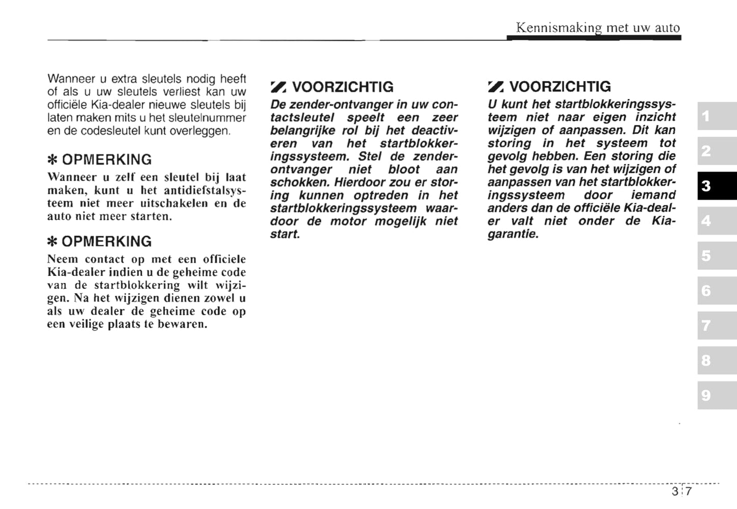 2003-2004 Kia Sorento Gebruikershandleiding | Nederlands