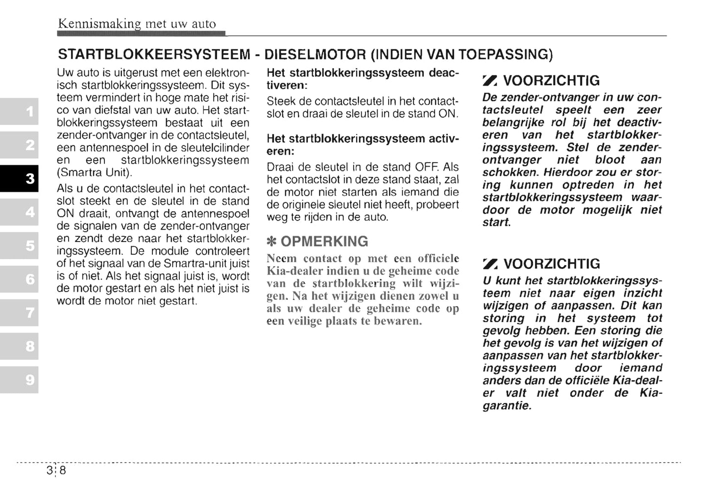 2003-2004 Kia Sorento Gebruikershandleiding | Nederlands