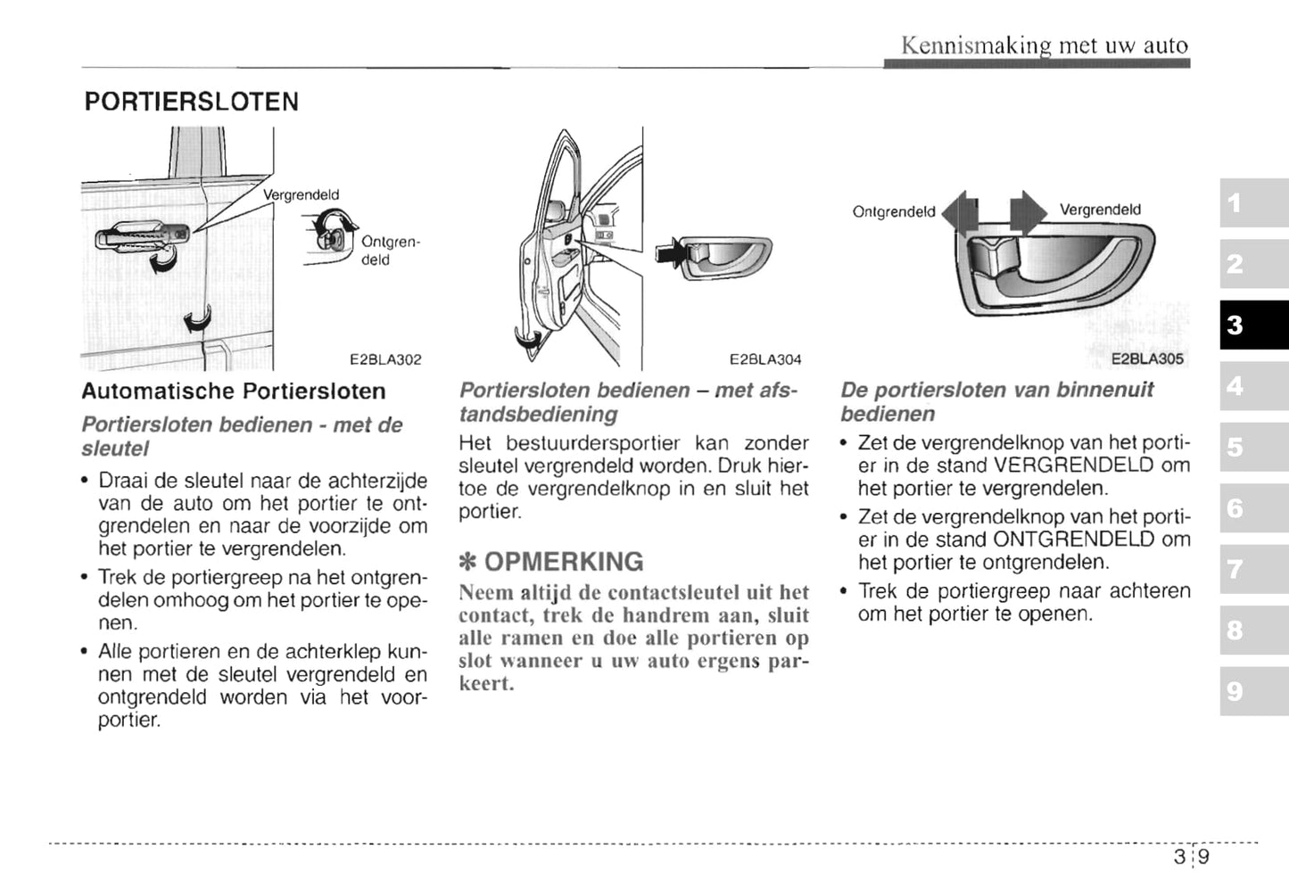 2003-2004 Kia Sorento Gebruikershandleiding | Nederlands