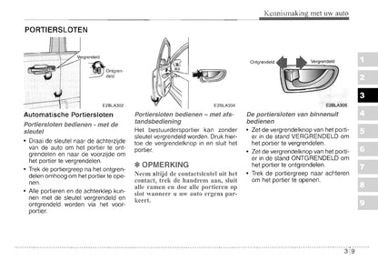 2003-2004 Kia Sorento Gebruikershandleiding | Nederlands