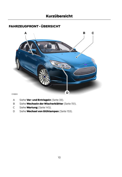 2014-2017 Ford Focus Owner's Manual | German