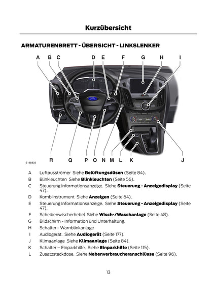 2014-2017 Ford Focus Owner's Manual | German