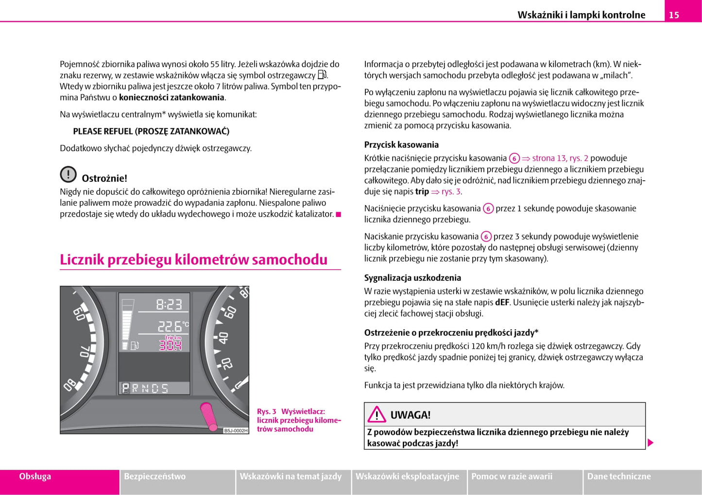 2006-2007 Skoda Fabia Owner's Manual | Polish