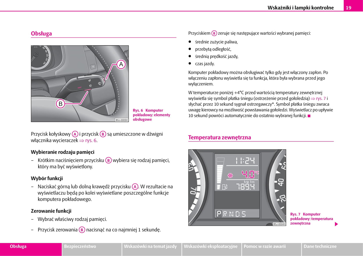 2006-2007 Skoda Fabia Owner's Manual | Polish