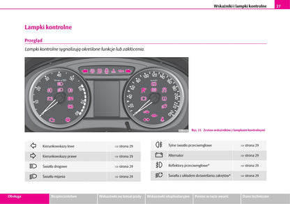 2006-2007 Skoda Fabia Owner's Manual | Polish